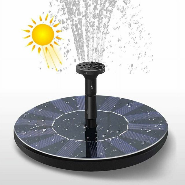 Fuente solar con panel solar Bomba solar flotante para estanque Bomba de 16 cm