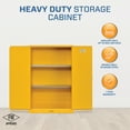 thumbnail image 6 of Sandusky 45-Gal. Steel 2-Door Freestanding Flammable Safety Cabinet, Yellow, 6 of 10
