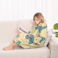 thumbnail image 4 of Border Collie Blanket Hoodies for Kids 6-13YR Oversize Wearable Blanket Hoodies for Boys Girls Teens, 4 of 7