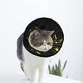 thumbnail image 1 of Music Notes Soft Cat Dog Recovery Collar Adjustable Cat Cone Wound Healing Protective After Surgery for Pet Cones After Surgery, 1 of 7