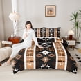 thumbnail image 5 of Manfei Aztec Bedding Twin Comforter Set for Adult, Western Geometric Down Comforter, Bohomian Style Reversible Duvet Insert, Breathable Room Decorative, 2pcs, 5 of 8