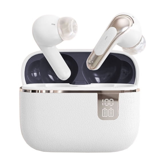 1 dollar items only Wireless Earbuds, Bluetooth5.4 Headphones with Deep Bass Stereo, 48H Playback Ear Buds with LED Power Display, Lightweight, IPX7, in-Ear Earphones with Mic for iPhone/Android, Pad