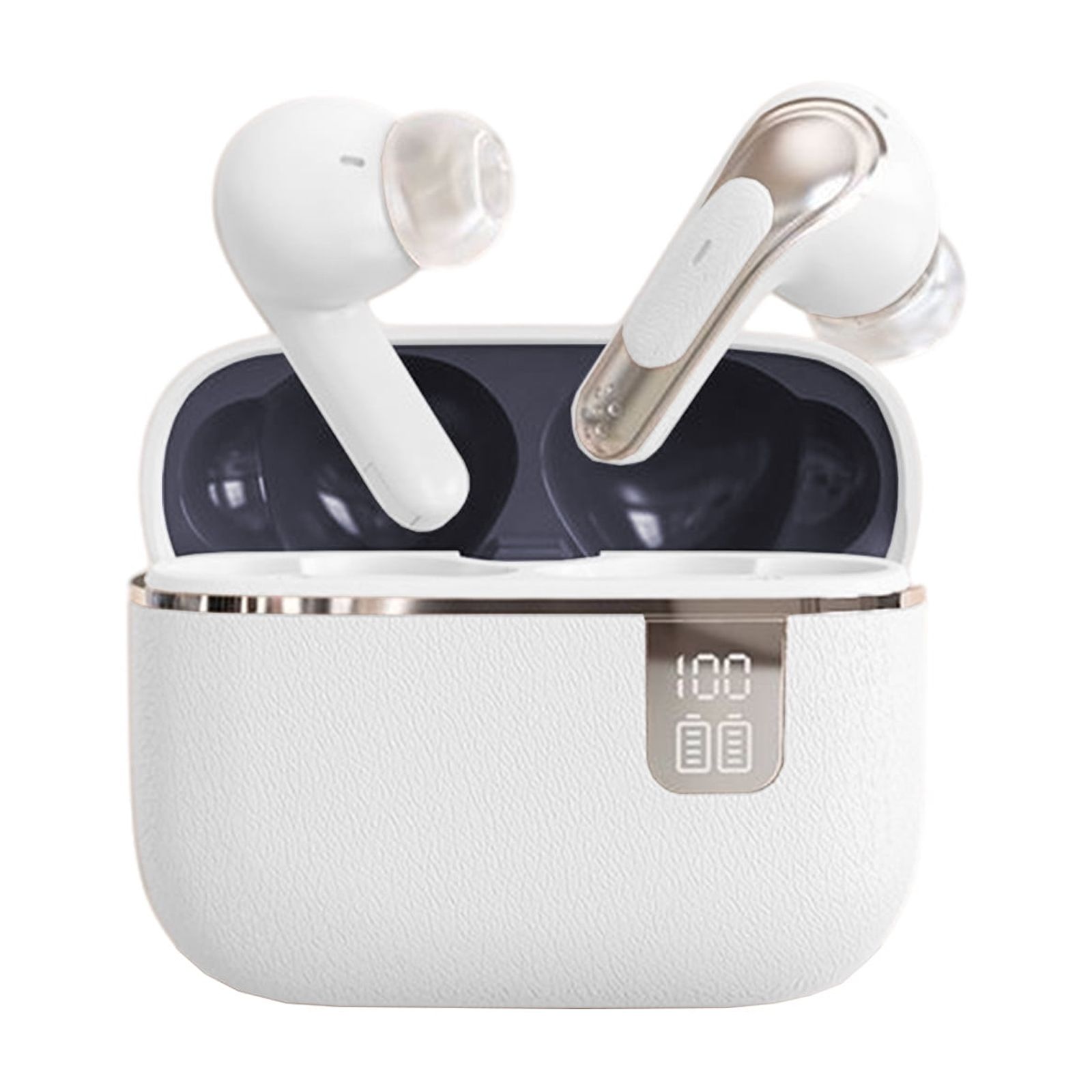 Cheap things Bluetooth Headphones Wireless Earbuds 80hrs Playtime Wireless Charging Case Digital Display Sports Ear Buds with Earhook Deep Bass IPX7 Waterproof Over-Ear Earphones for TV Phone Laptop