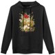 thumbnail image 1 of Sudadera con capucha floral de estilo retro con temática de pintura al óleo. Corte holgado, estilizador, unisex y versátil para diario.(S), 1 of 5
