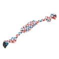 thumbnail image 6 of Cotton Braid Geometry Shape Rope Chew Knot – Durable Puppy Teething Toy for Small Dogs，Orange, 6 of 7
