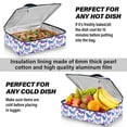 thumbnail image 5 of Iauyy Casserole Carrier for Hot Food Insulated Casserole Travel Carry Bag with Lid Food Warmer Bag for Party/Picnic,Purple and Blue Butterflies, 5 of 7