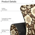 thumbnail image 4 of Yayeee Faucet Mat for Kitchen Sink 14.7" Diatomite Long Splash Guard Pad, Brown Floral, 4 of 7