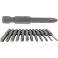 thumbnail image 3 of HUGFEGWE Screwdriver Bits Set 12pcs 1/4 inch Hex Shank Magnetic Phillips Screwdriver Bit 50mm Length S2 Screw Driver Kit Tools CJB91-24227, 3 of 4