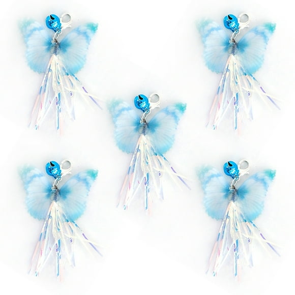 Cat Stick Toy Replacements Ribbon 5PCS Cat Wand Attachments Pet Teaser Refills
