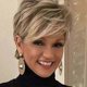 thumbnail image 1 of Multi-layered short blonde wig for white and black women synthetic hair (blonde mixed brown), 1 of 5