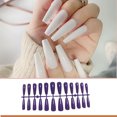 thumbnail image 4 of Seitruly 24 piezas de barniz para uñas postizas, cubierta completa Extra larga, puntas de uñas artificiales, suministros de manicura, accesorios para Arte de uñas violeta Seitruly CE012051-07, 4 of 6