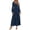 Navy Blue, variant on PRETTYGARDEN Women's Fall Floral Midi Dress Long Sleeve Smocked A Line Long Flowy Elegant Wedding Guest Dresses
