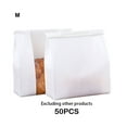thumbnail image 4 of kurtrusly 50piece Transparent Window Self Sealing Bag Bread Bag Panoramic View Crafted With Care And Easy White cowhide medium size, 4 of 6