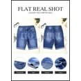 thumbnail image 4 of HOTAPEI Bermuda Shorts for Women Mid Rise Denim Shorts Rolled Short Jeans, 4 of 5