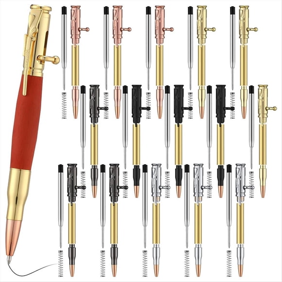 15 Pcs Wooden Pen Set Ballpoint Pen Set School Supplies for DIY Making Classroom Supplies Teacher Student Gifts