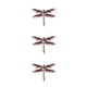 thumbnail image 4 of Sonducket Delicado broche de diamantes de imitación con forma de libélula: lindo y tridimensional y la simulación es purpel Type1 NO1, 4 of 6