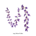 thumbnail image 3 of Christmas Artificial Flower Garland LED String Lights Floral Vine Hanging Decor Rose Lavender Wisteria Greenery Faux Plant Rattan Vine Bedroom Balcony Wedding Party Decoration Home Accent, 3 of 7