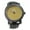 Black, Gold, variant on Mens Big Heavy Black CZ Clubbing watch 50mm 13mm thick case. Silver bing dial, 23mm wide black link bracelet with black CZ fits 8.5 inches wrist.