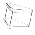 thumbnail image 3 of Luzkey 2 Tier Corner Makeup Organizer,Desktop Shower Shelf,Kitchen Organizer Rack, Corne Storage Rack for Toilet, Bathroom, Bedroom Transparent, 3 of 8