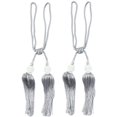 thumbnail image 1 of 1Pair Curtain Tie Back Tassel Tie Backs Pearls Ball Strap Holdbacks, 1 of 7