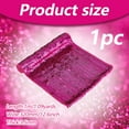 thumbnail image 2 of 1.1 Yard Violet Red Elastic Sequin Fabric 12.6" Wide Ployester PET Glitter Sequin Fabric Metallic Stretch Bling Paillette Fabric Shiny Sequence Fabric, 2 of 7