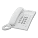 thumbnail image 2 of Combo 2 Piezas Teléfono Fijo Panasonic KX-TS550MEW Blanco con 10 Memorias de Marcación Rápida, Montaje en Pared y Remarcado para Oficina o Casa, 2 of 5