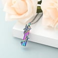 thumbnail image 3 of Cylinder with Butterfly Cremation Jewelry for Ashes Urn Necklace Lockets for Human Ashes Pet Memorial Ashes Holder, 3 of 6