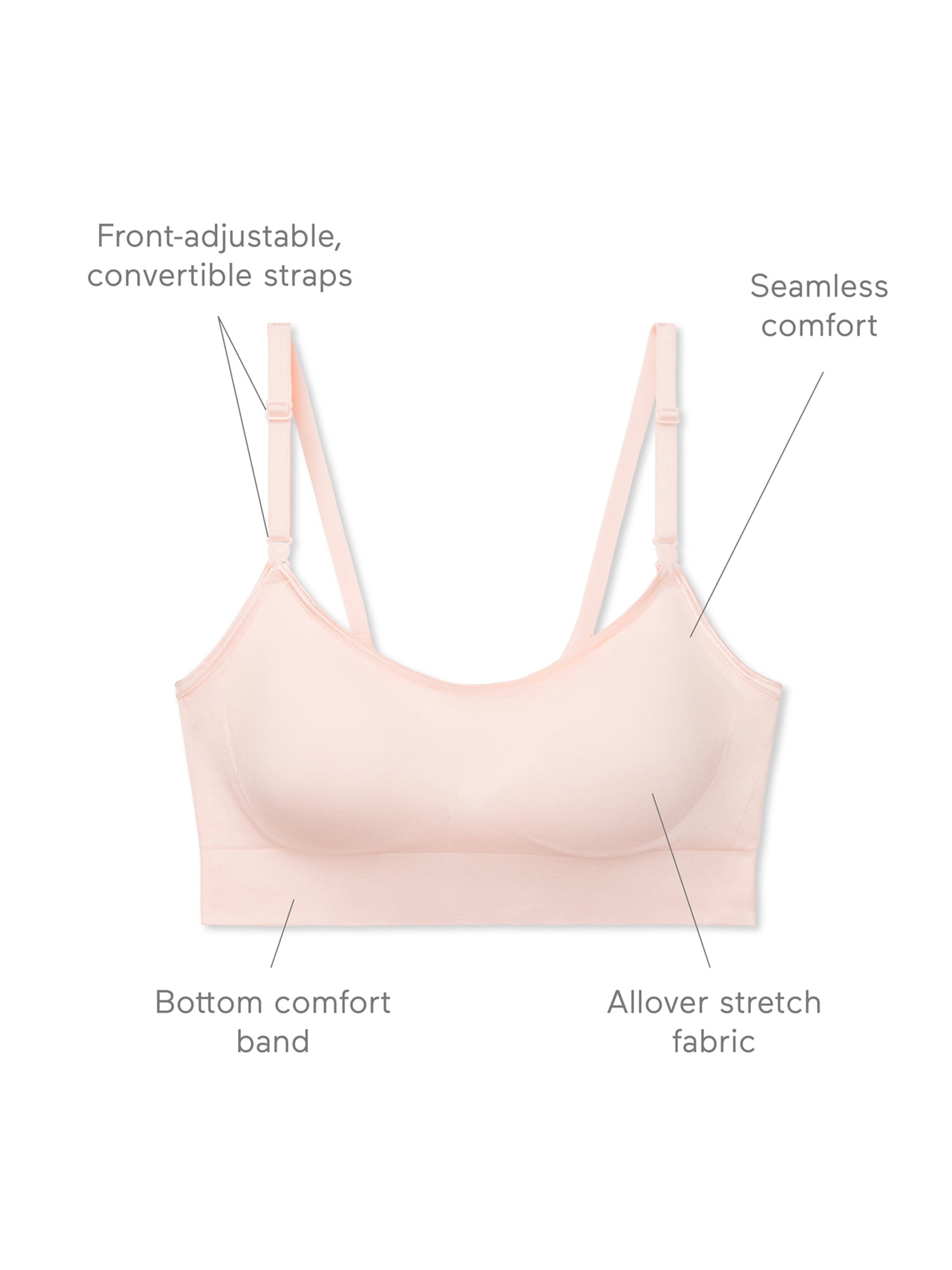 Warners® Blissful Benefits Dig-Free Comfort Band with Seamless Stretch Wireless Lightly Lined Comfort Bra RM0911W