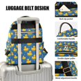 thumbnail image 3 of FORMRS Mini Backpack Purse for Women Quilted Travel Daypack Casual Shoulder Bag, Yellow Duck Pattern, 3 of 7
