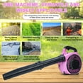 thumbnail image 2 of Birinta 2-Stroke Handheld Leaf Blower – 26cc Gas Powered, Powerful Clearing Tool for Lawn Care, Yard Cleaning & Snow Blowing (Pink), 2 of 12