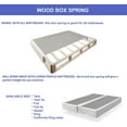 LINGYUAN Dream Collection Fully Assembled 4" Box Spring, King Mattress