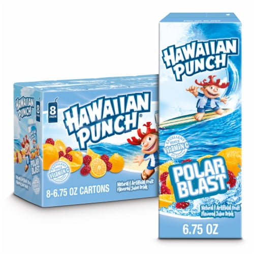 2X - Hawaiian Punch Polar Blast Juice Drink Boxes