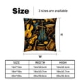 thumbnail image 5 of Musical Instrument Elegant Velvet Throw Pillow Covers Set of 2 for Bed and Throw Pillows - 16x16, 18x18, 20x20 Inches with Unique Patterns for Home Decor and More, 5 of 6