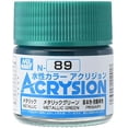 thumbnail image 1 of Acrysion Color - Metallic Green (Metallic/Primary) (N89) 10ml Metallic Acrylic Paint, 1 of 1