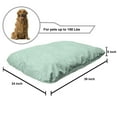 thumbnail image 2 of Abstract Pet Bed, Geometric Spiral Dots Circling Wavy Lines with Points Curving Rounding Motif, Resistant Pad for Dogs and Cats Cushion with Removable Cover, 24" x 39", Mint Green White, by Ambesonne, 2 of 4