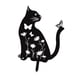 thumbnail image 4 of Estaca decorativa de gato para jardín, decoración de animales para exteriores, adorno para porche y césped Gire la cabeza 30x20 cm, 4 of 9