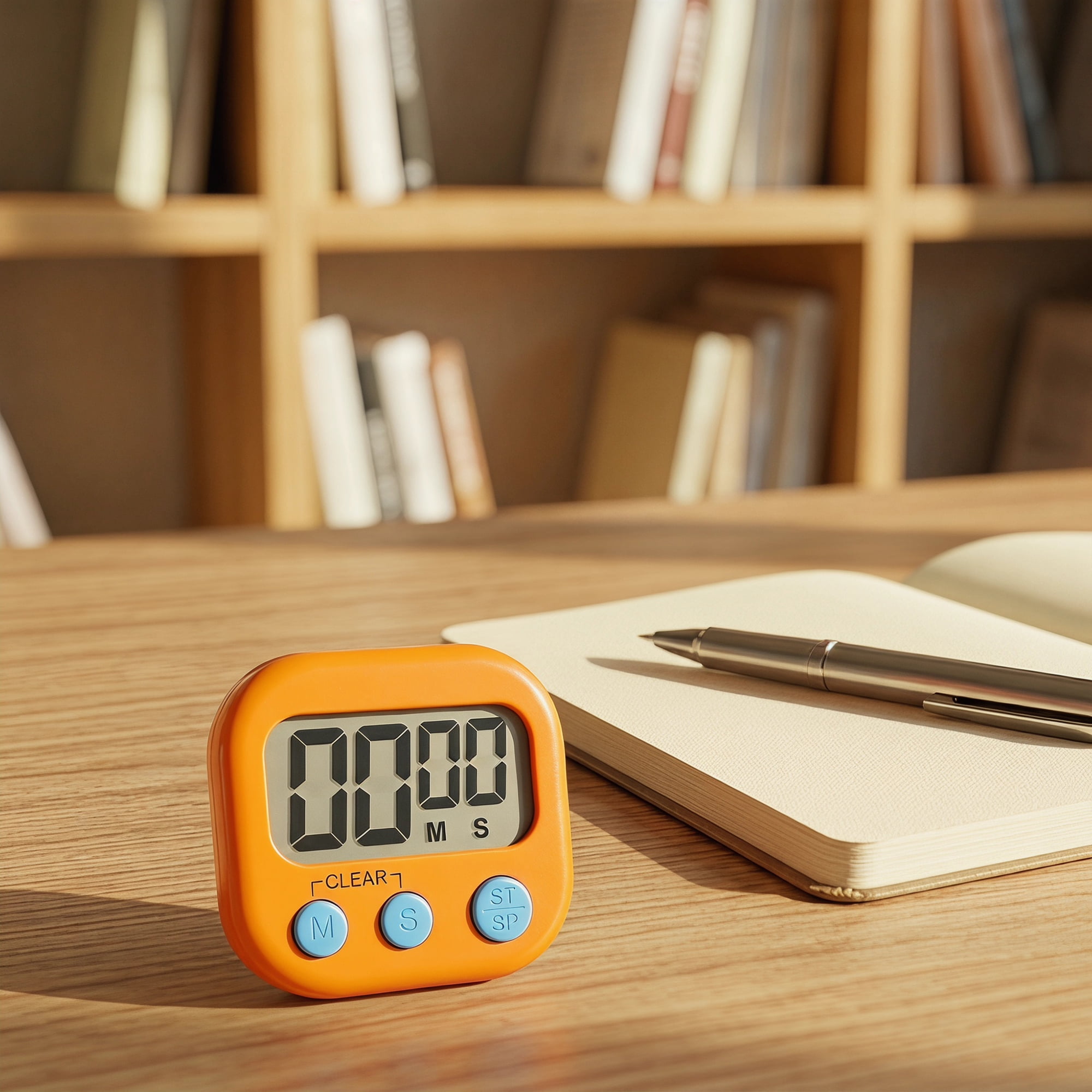Unique Bargains Loud Alarm Magnetic Backing Kitchen Timer for Cooking Orange