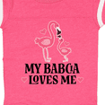 thumbnail image 4 of Inktastic My Babcia Loves Me Flamingo Girls Baby Bodysuit, 4 of 5
