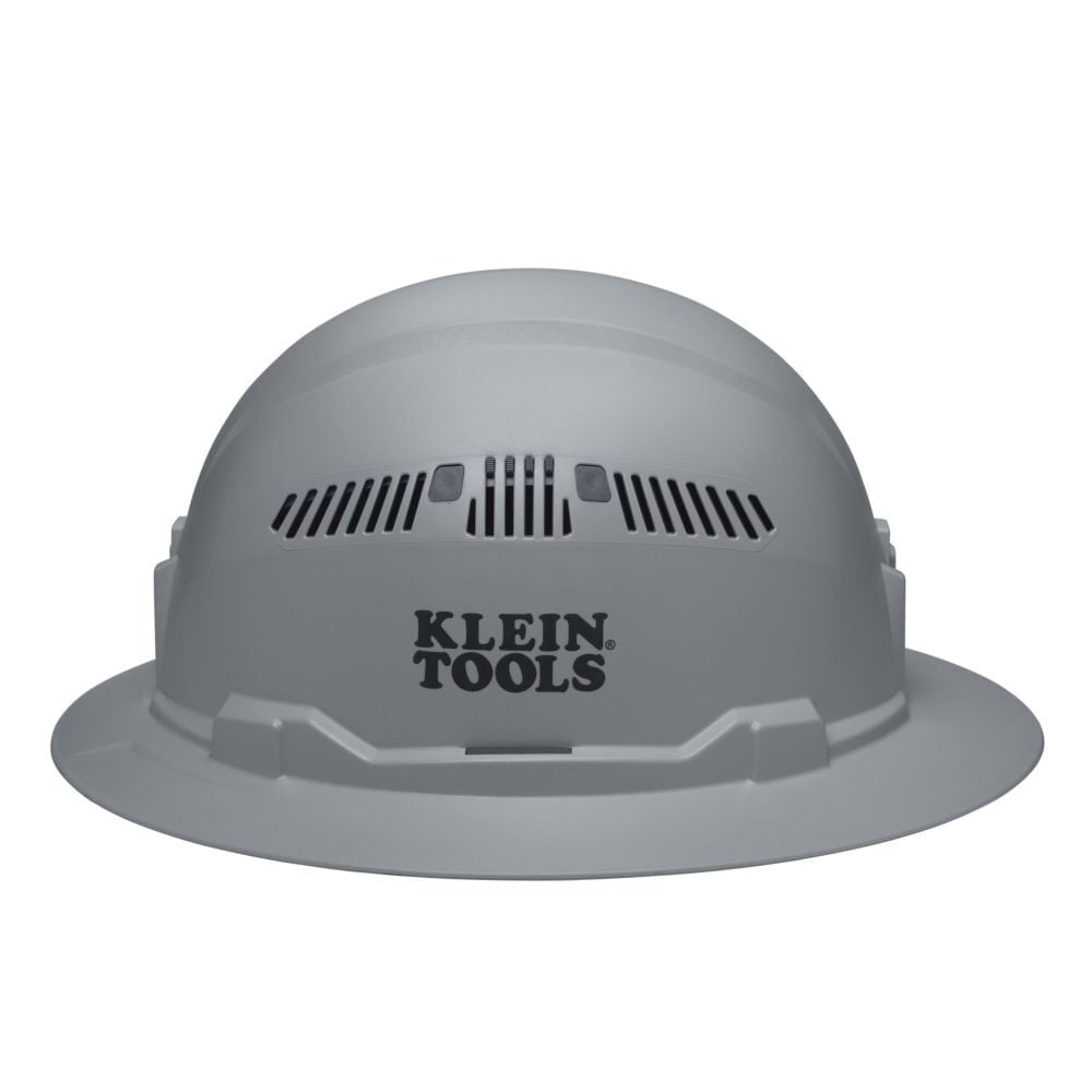Klein Tools Full Brim Style Vented Hard Hat Gray