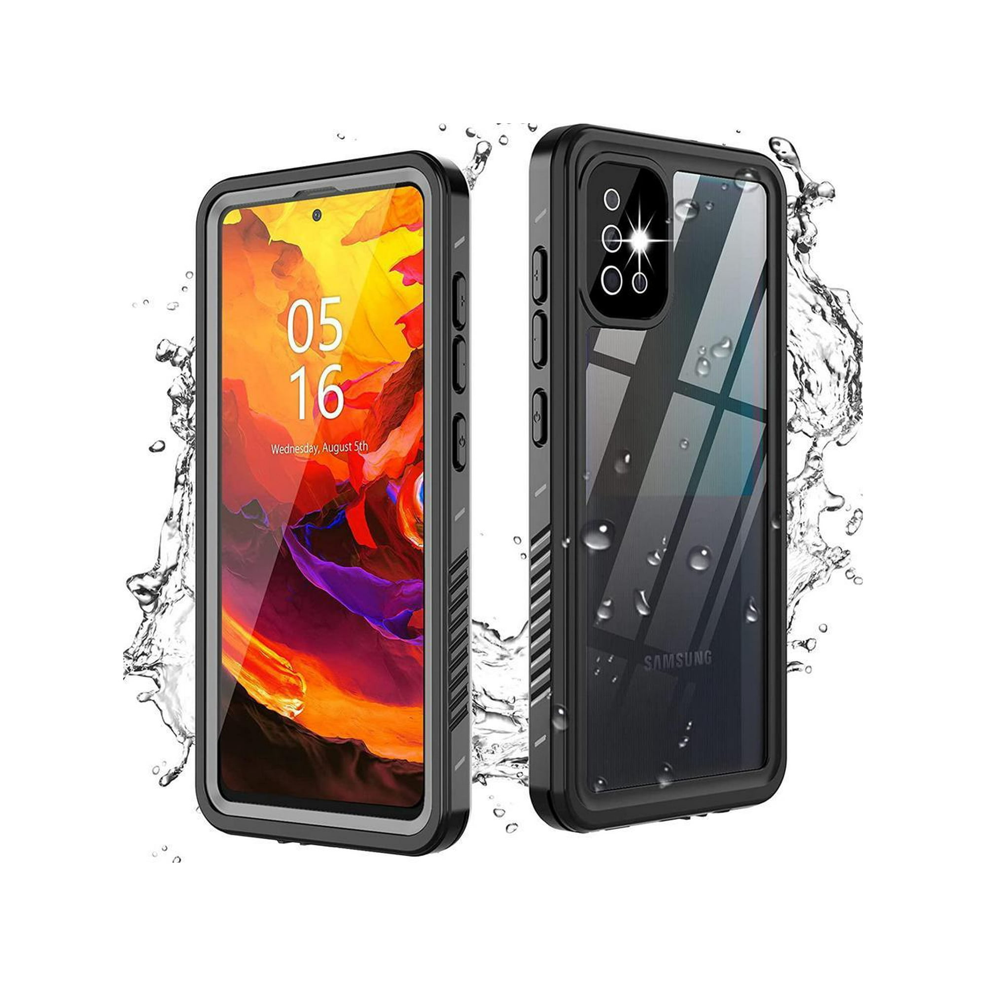 for Samsung Galaxy A51 5G Case Waterproof, with Built-in-Screen