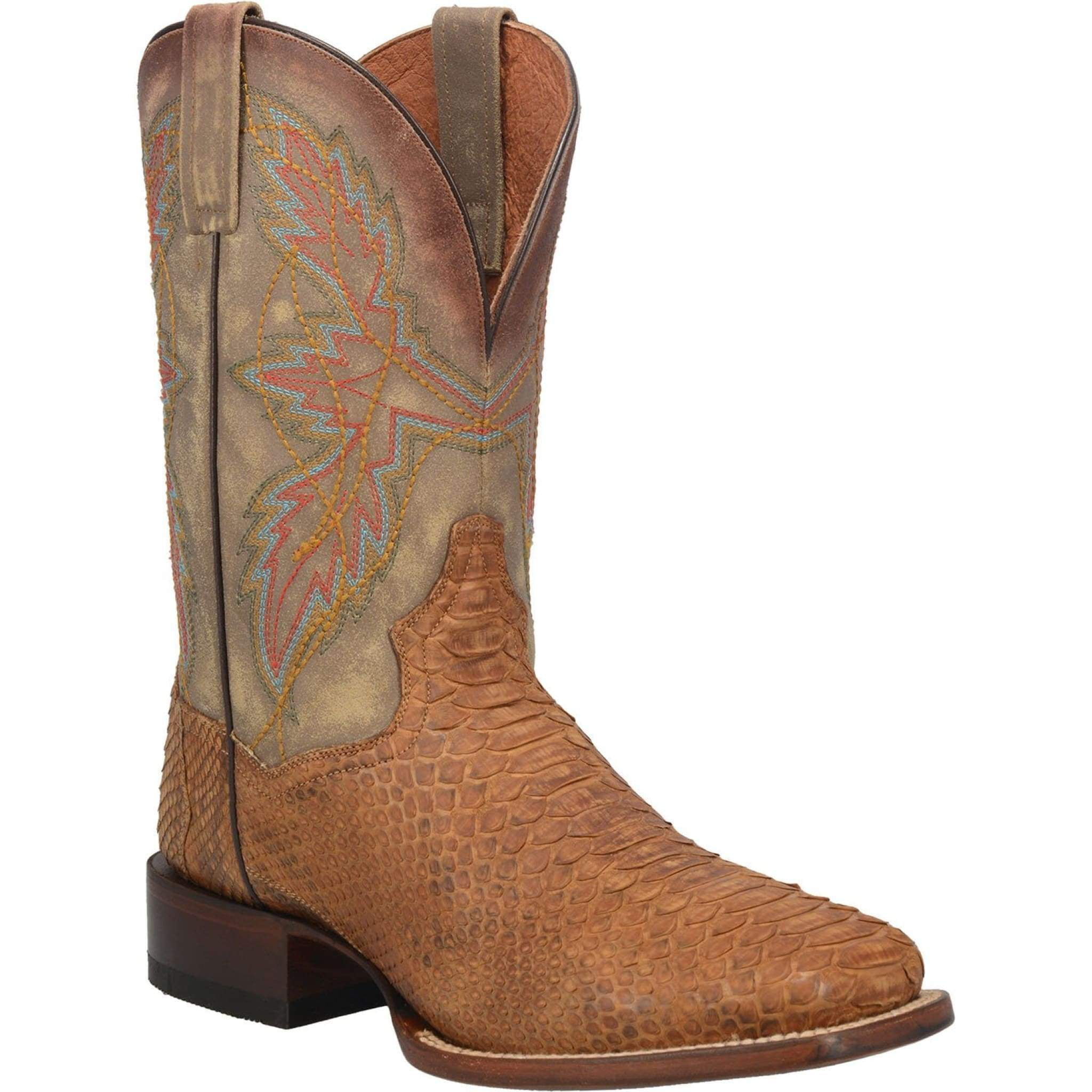 Dan Post Men s Dry Gulch Python Boot in Tan Walmart
