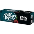 Dr Pepper Zero Sugar Cherry Soda Pop, 12 fl oz, 12 Pack Cans