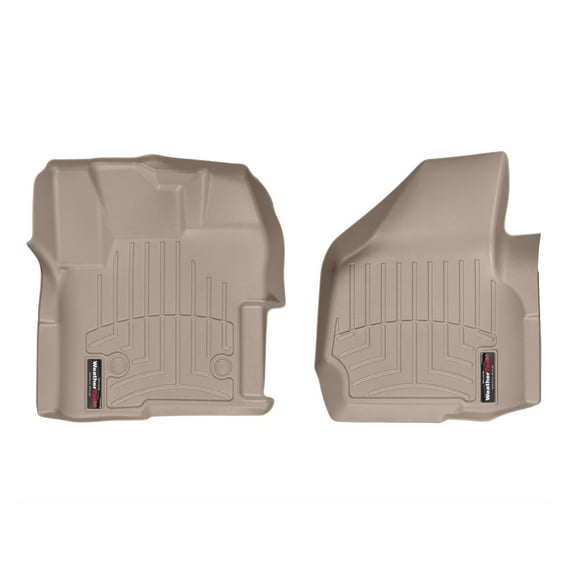WeatherTech Custom Fit FloorLiners compatible with 2013-2016 Ford Super Duty - 1st Row (Driver & Passenger), Tan