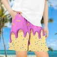thumbnail image 2 of Jinhomg Kids Funny Shorts Novelty Ice Cream Graphic Summer Shorts Casual Comfy Elastic Drawstring Waist Athletic Shorts with Pockets Cute Running Yoga Shorts Pants Hot Pink 7-8Years, 2 of 5