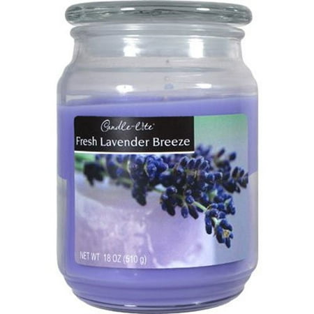 Candle-lite Essentials 18-Ounce Terrace Jar Candle, Fresh Lavender Breeze