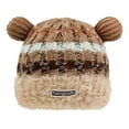 thumbnail image 2 of Aloohaidyvio Womens Winter Ribbed Beanie Crossed Cap Chunky Cable Knit Pompom Soft Warm Hat, 2 of 4