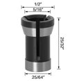 thumbnail image 2 of koolsoo Precision Milling Cutter Collets Adapter Engraving Trimming Chuck Head 8mm, 2 of 9