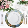 thumbnail image 4 of Ryvnso Two Bird on House Round Plate Mats Dining Table Placemat Set of 4 for Holiday Decoration, 4 of 7