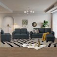 thumbnail image 2 of Pingliang Home 4 Piece Sofa Set,Sectional Sofa Couch with Storage Ottoman and Storage Pockets, L Shaped 3 Seater+Ottoman+Loveseat+Accent Chair,Living Room Furniture Set for Apartment Apt Living Room, 2 of 10