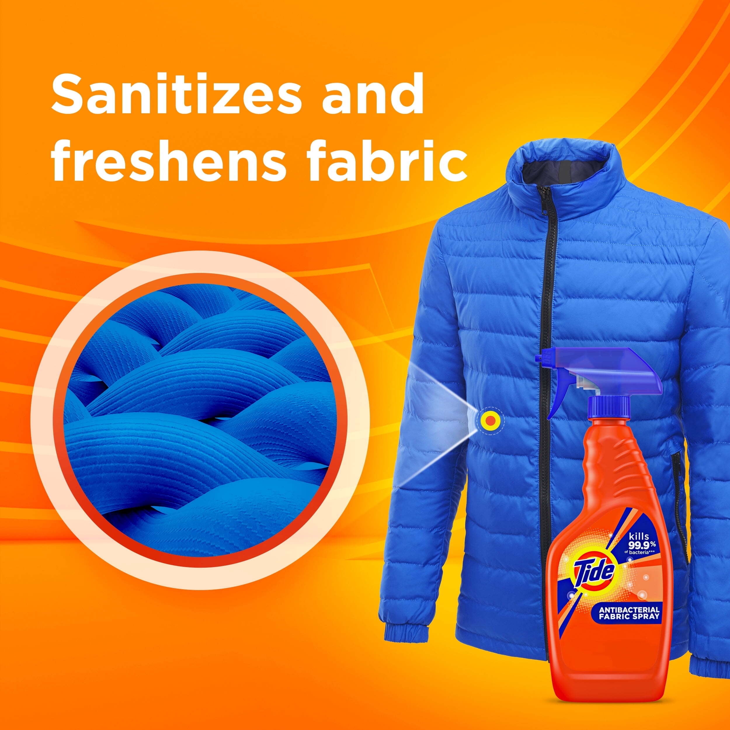 Tide Original Scent Fabric Spray 22 oz (Pack of 2)